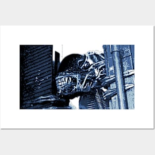 Aliens (1986) APC scene (Scale: 127%) Blue Poster Print Posters and Art